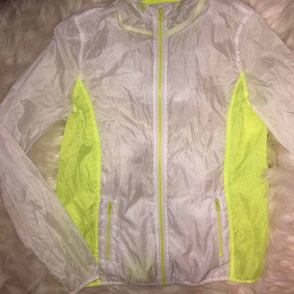 Women’s Neon Yellow Windbreaker